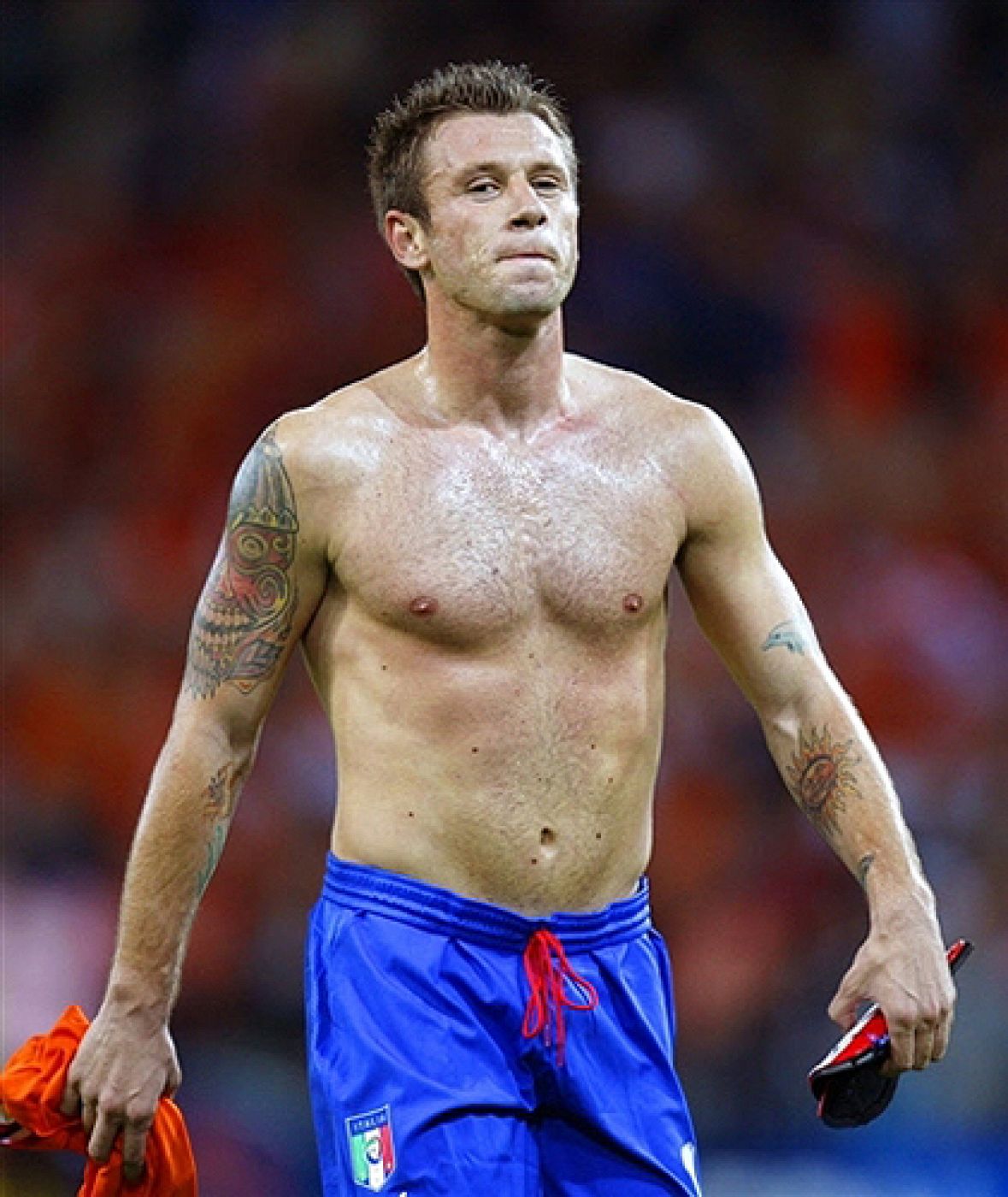 Imagen de archivo del futbolista italiano Antonio Cassano.