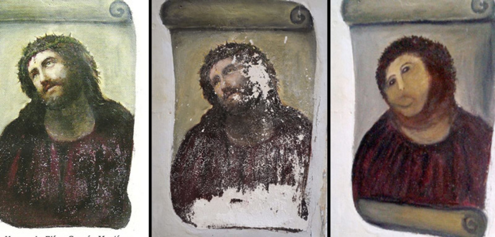 El "antes" y el "después" del eccehomo de Borja