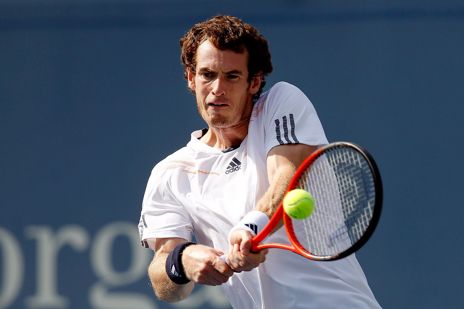 Imagen del tenista británico Andy Murray durante su partido de semifinales ante Berdych.