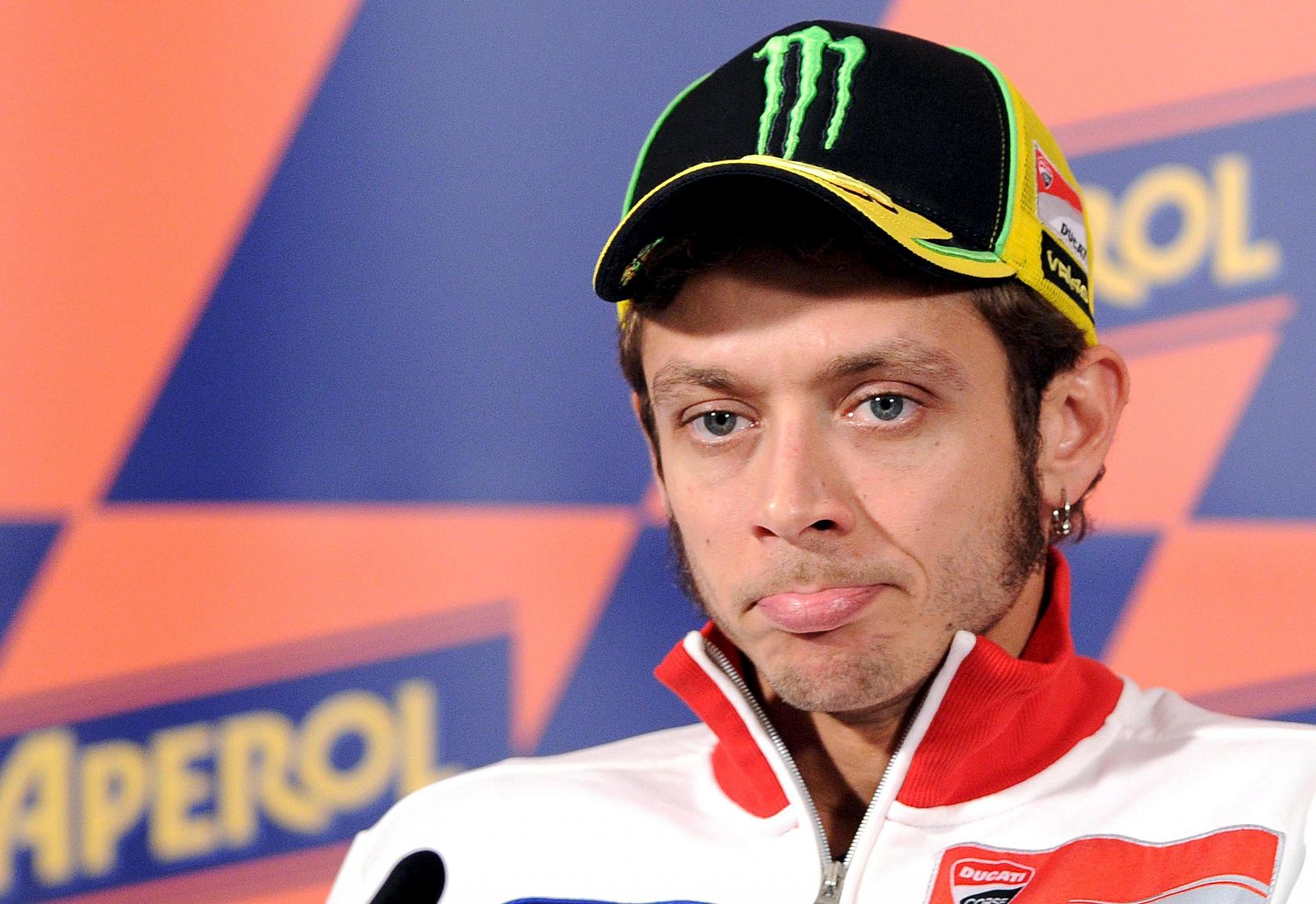 El piloto italiano de Ducati, Valentino Rossi.