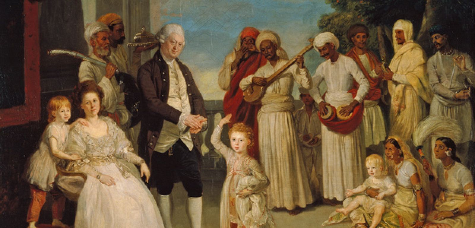 Retrato de grupo con Sir Elijah, de Johan Zoffany.