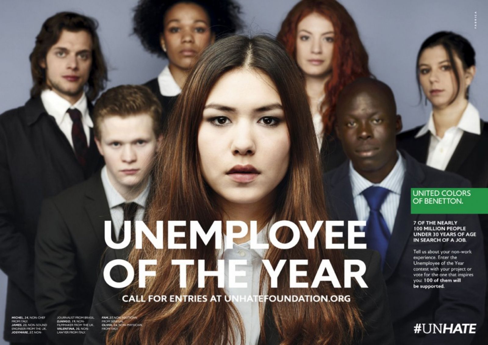 Imagen de la campaña "desempleados del año"