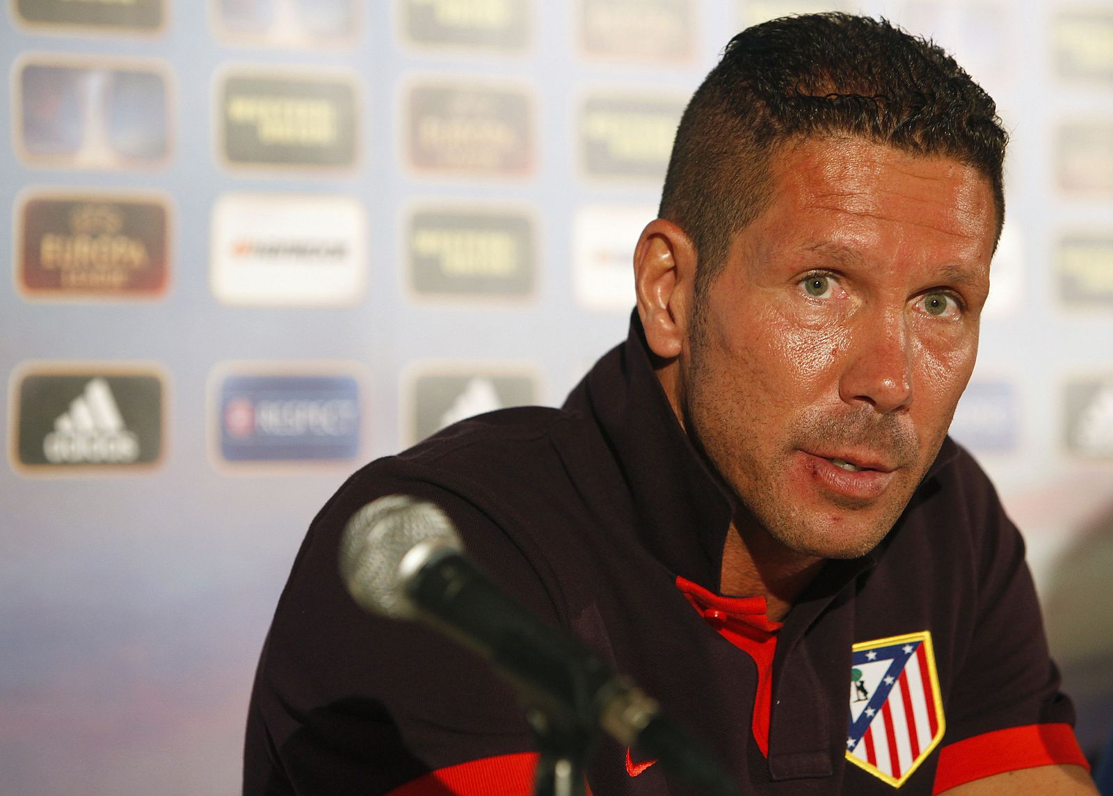 El entrenador del Atlético de Madrid, Diego Pablo Simeone.