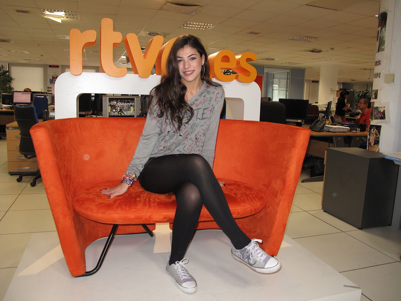 Ivi Adamou, en el sofá de celebrities de Rtve.es