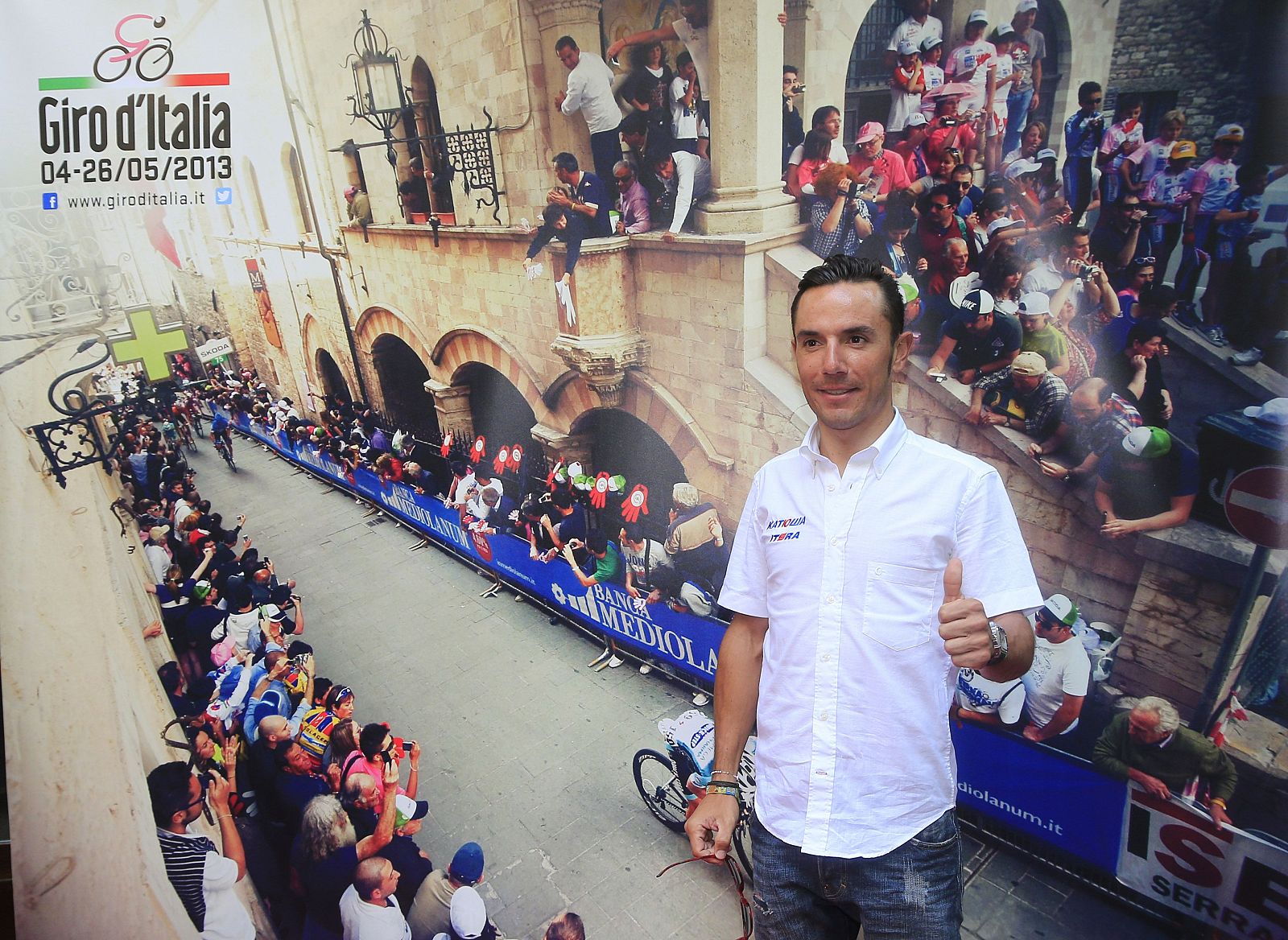 Purito Rodríguez, en la presentación del Giro 2013.