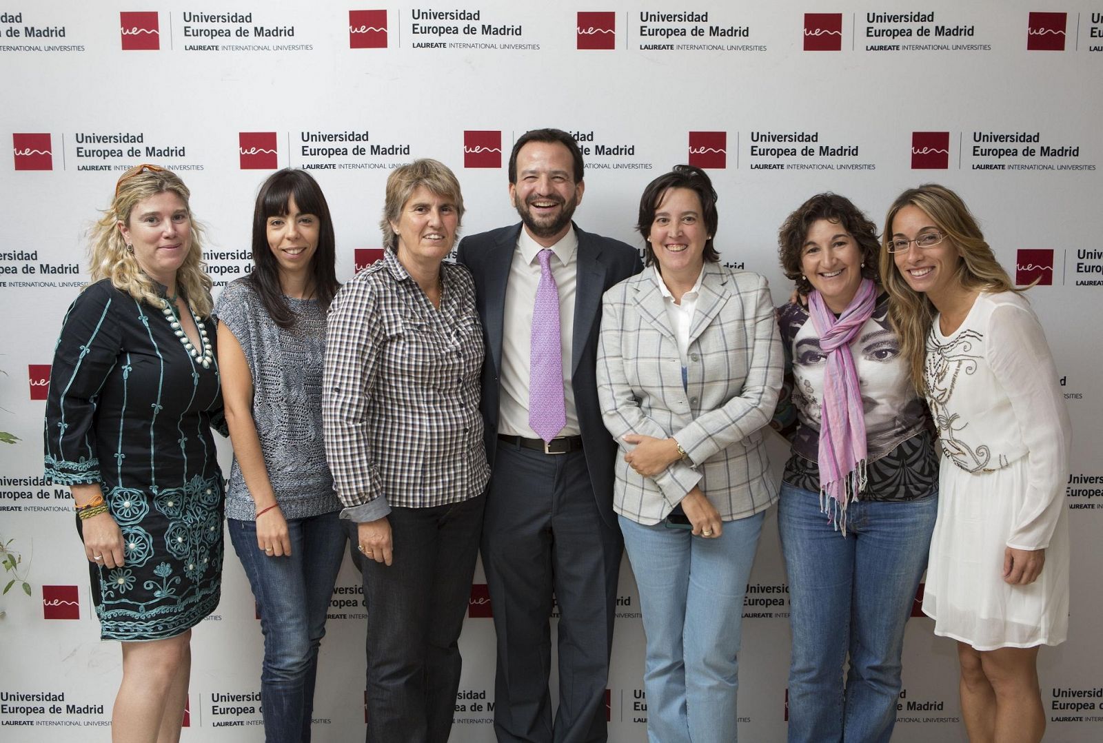 Olalla Cernuda (Madrid2020), Begoña Fleitas (Marca), Paloma del Río (TVE), José Barrero (investigador principal de 'SDF: Solo Deporte Femenino), Paloma Antoranz (RFEF), Elena Jiménez y Silvia Barba (TVE).