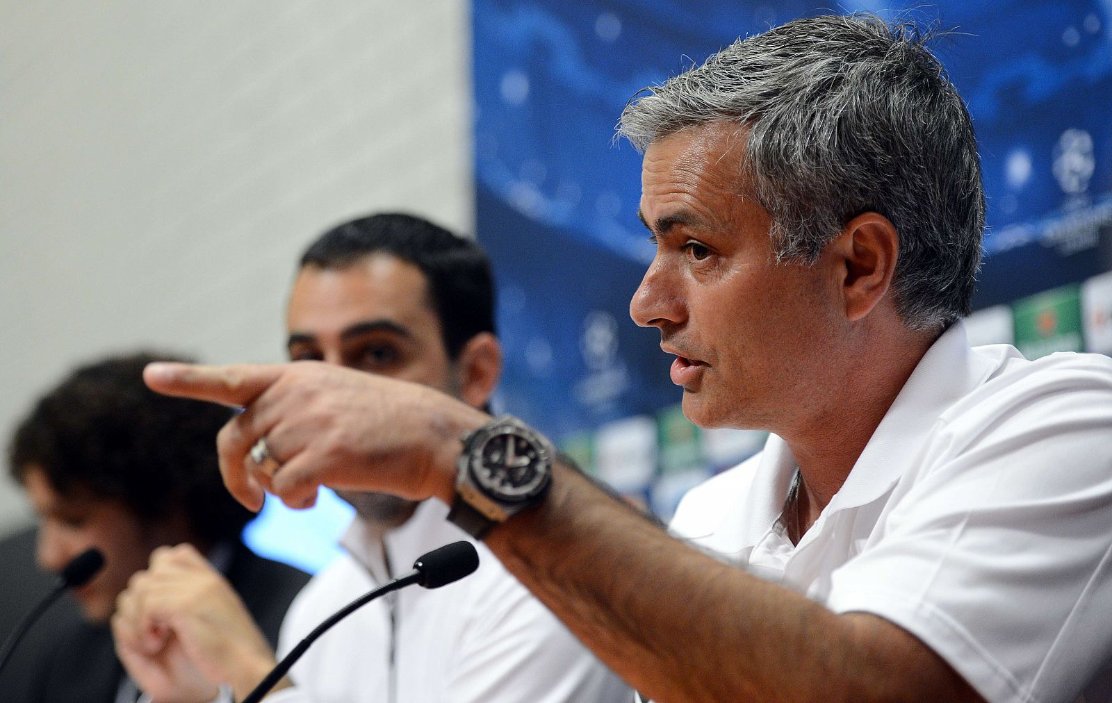 Jose Mourinho, técnico del Real Madrid, durante su última rueda de prensa.