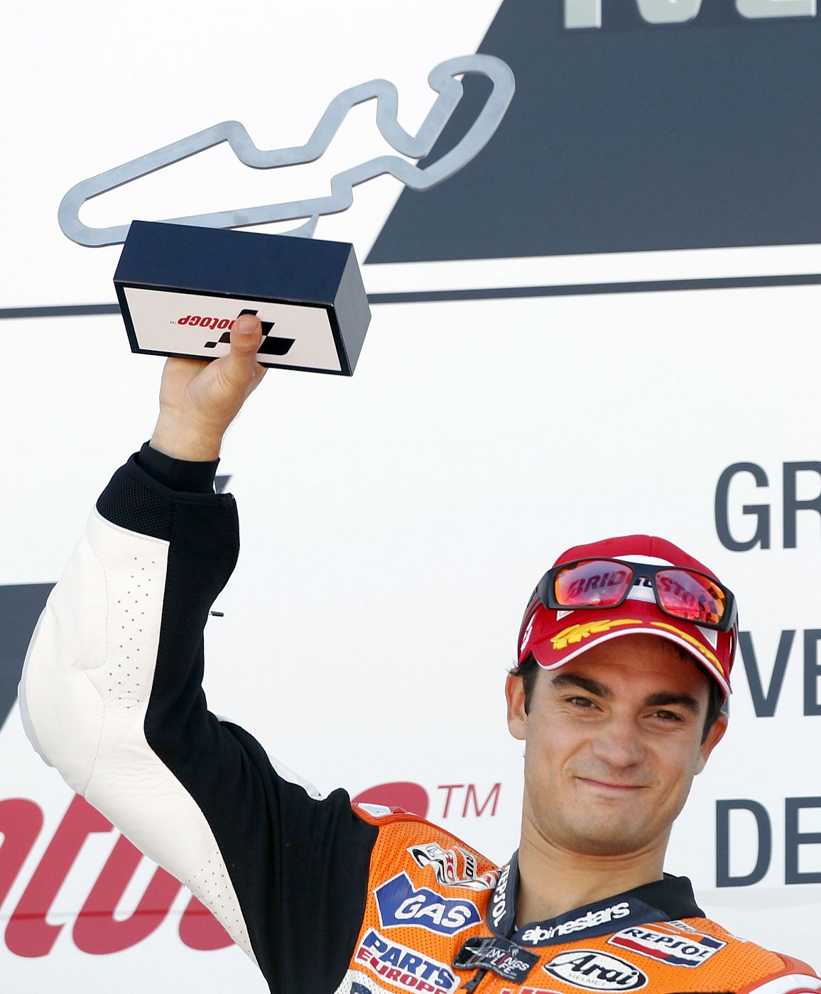 El piloto español Dani Pedrosa, durante el pasado premio de Aragón.