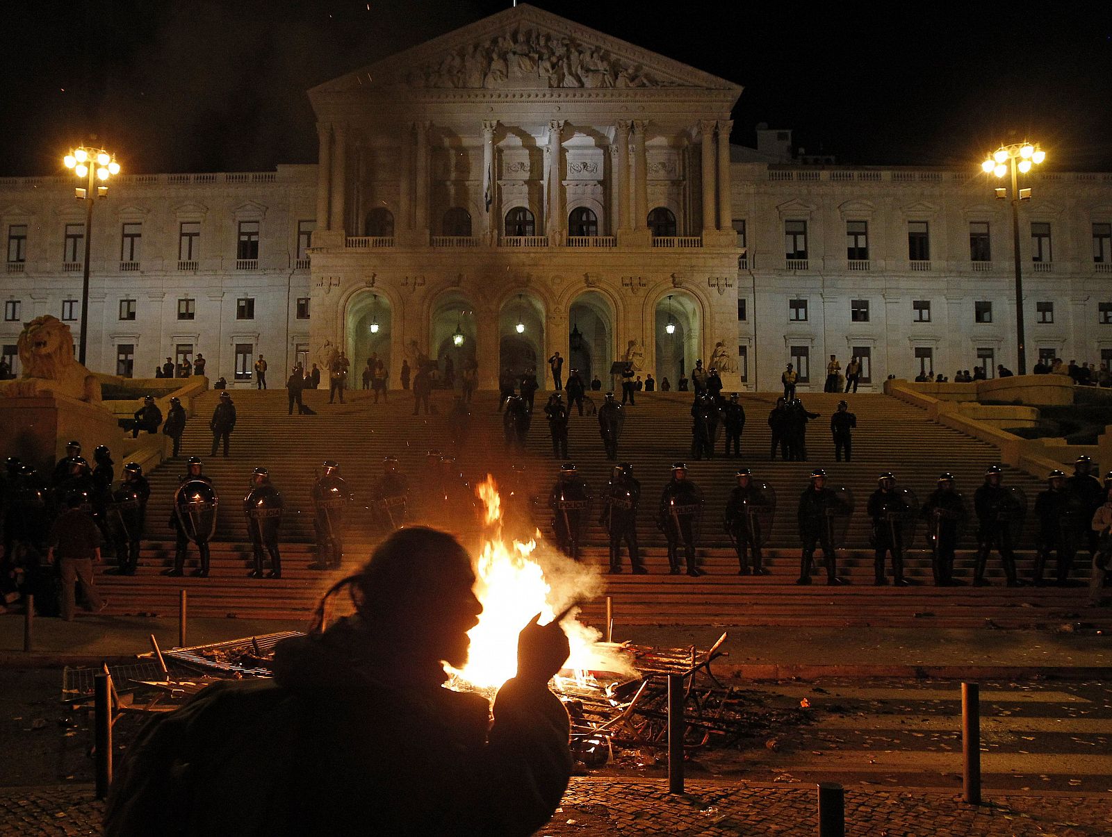 Protestas por los recortes en Portugal
