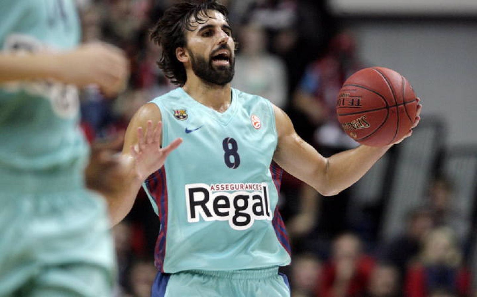 Victor Sada, del FC Barcelona Regal, en acción durante un partido