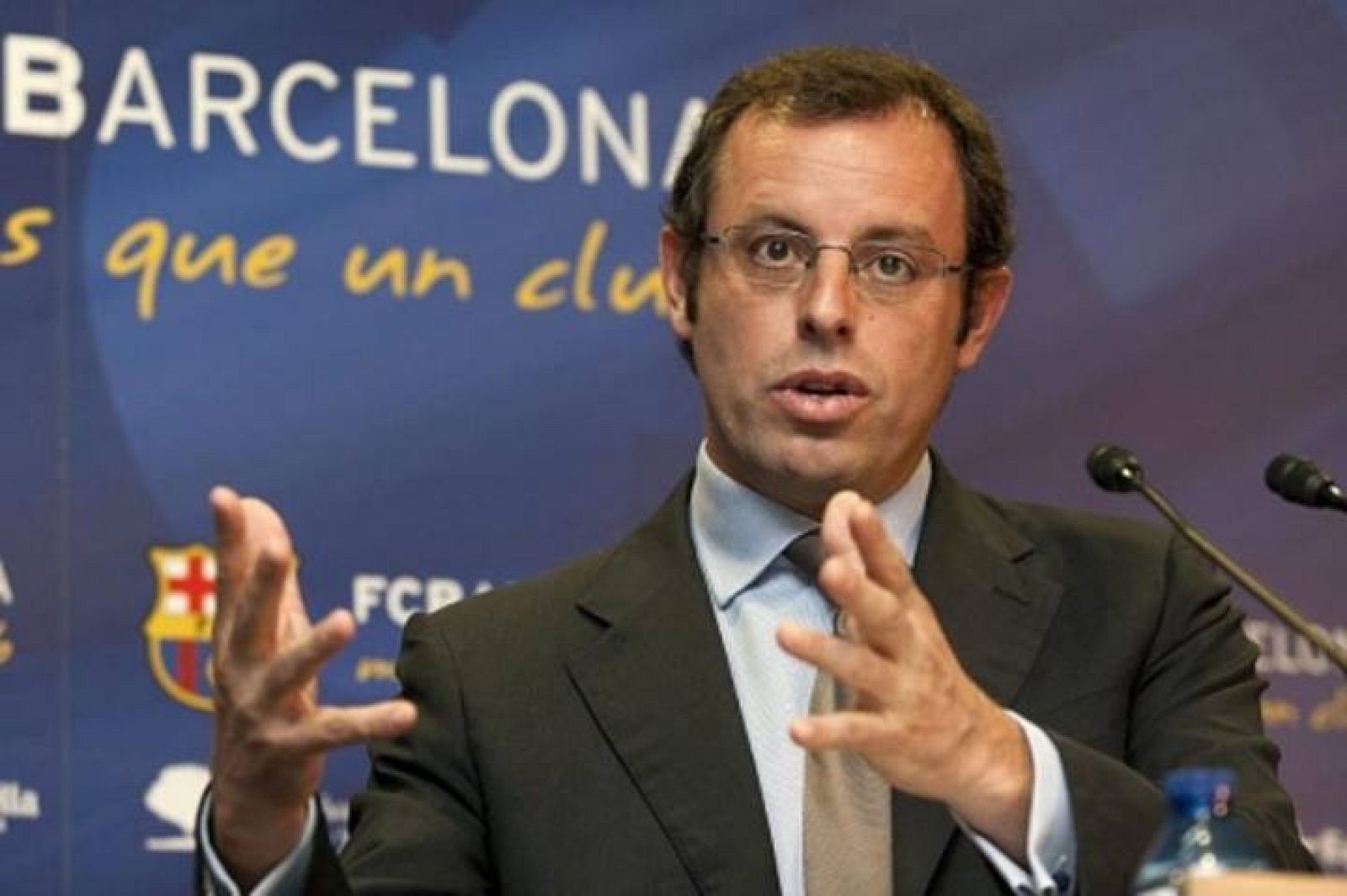 El presidente del FC Barcelona, Sandro Rosell.