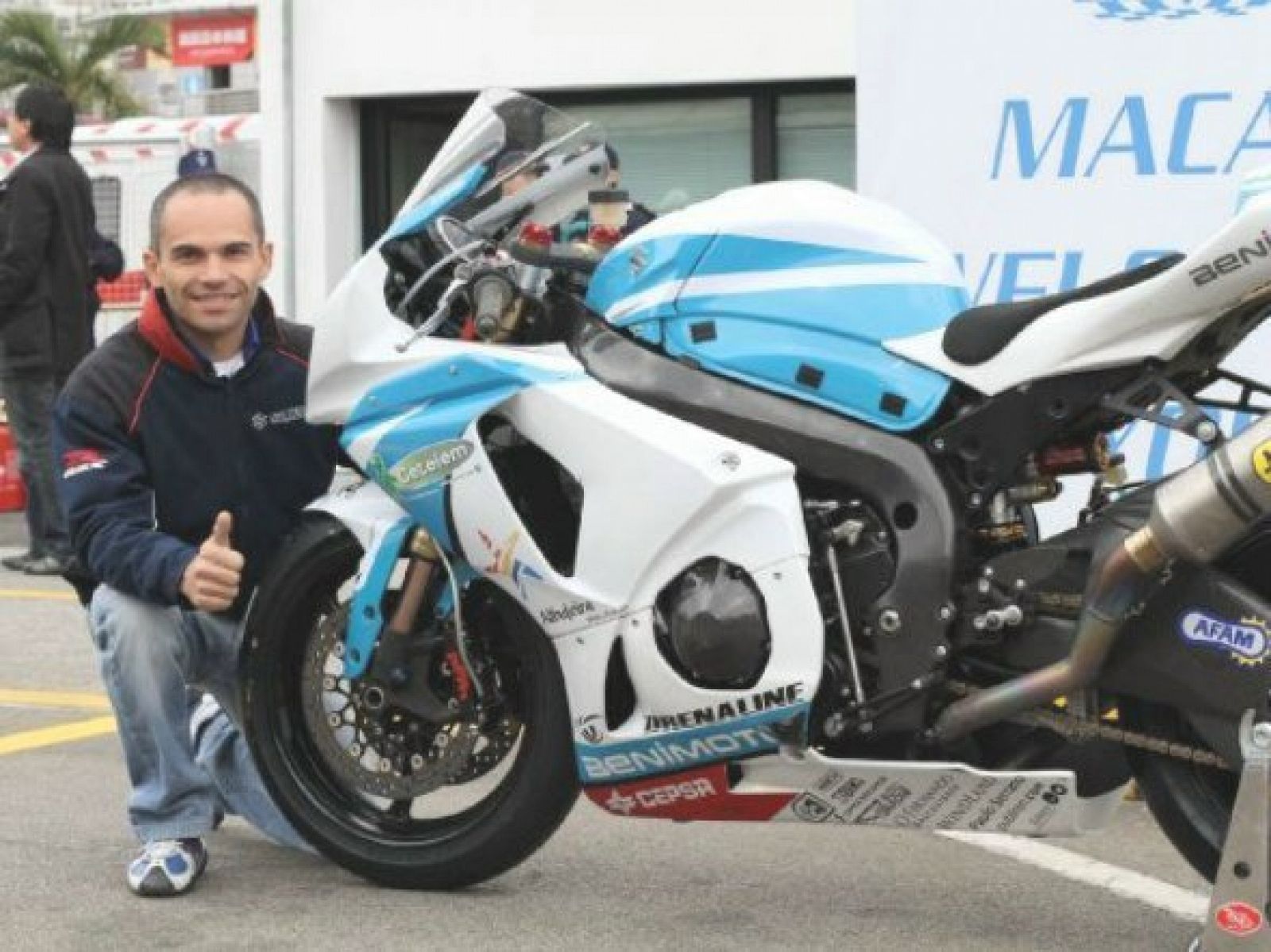 El piloto de superbikes, Luis Filipe Carreira
