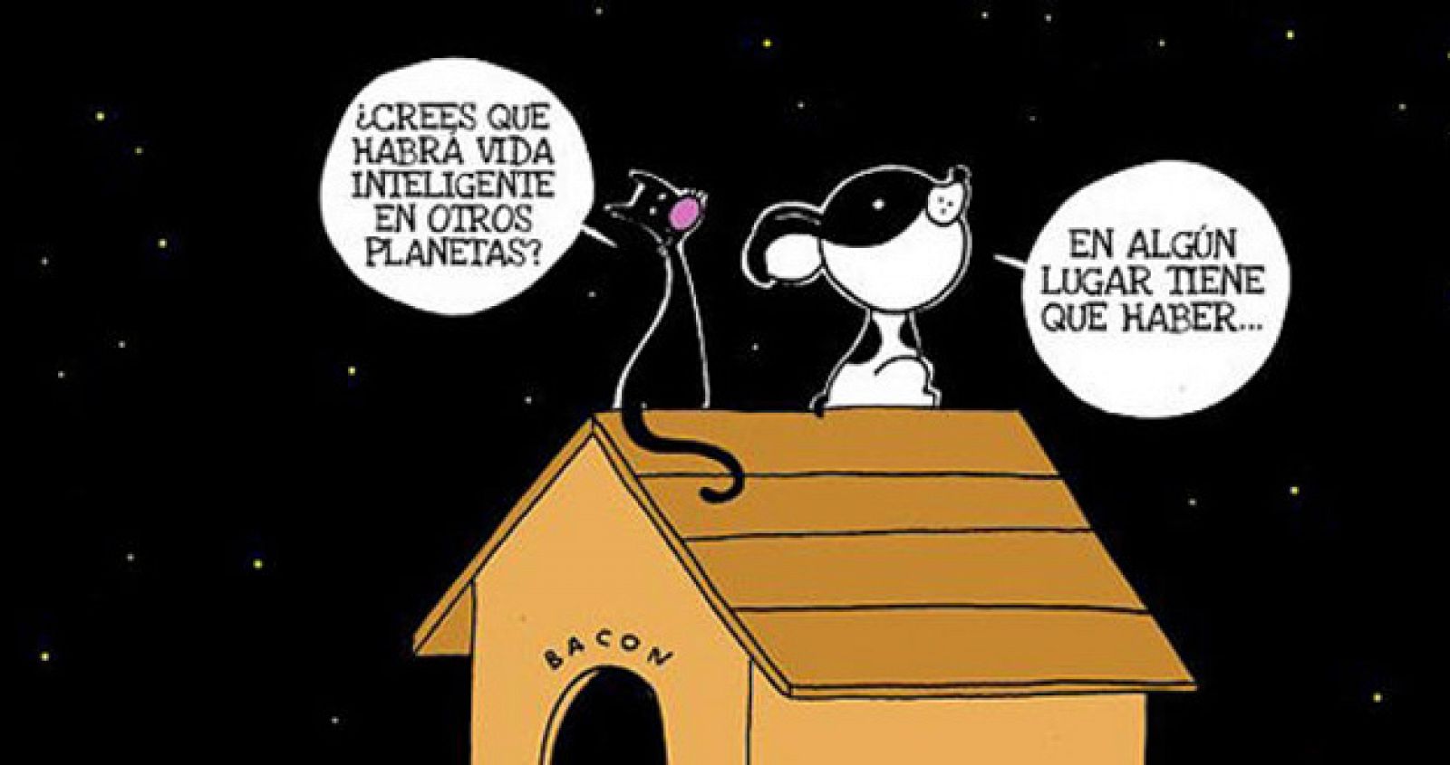 Viñeta de 'Bacon & Friends', de Josep Busquet y Ximo Abadía