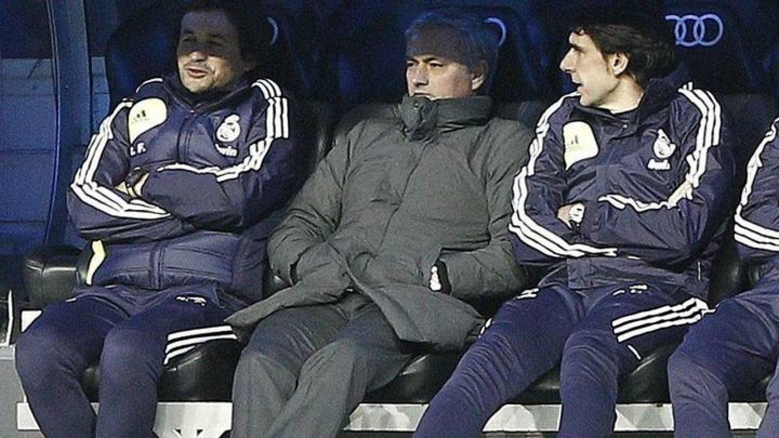 José Mourinho, en el banquillo del Real Madrid 