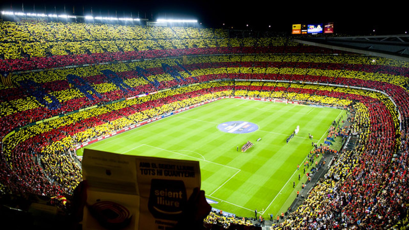 Imagen de archivo de un mosaico en el Camp Nou.