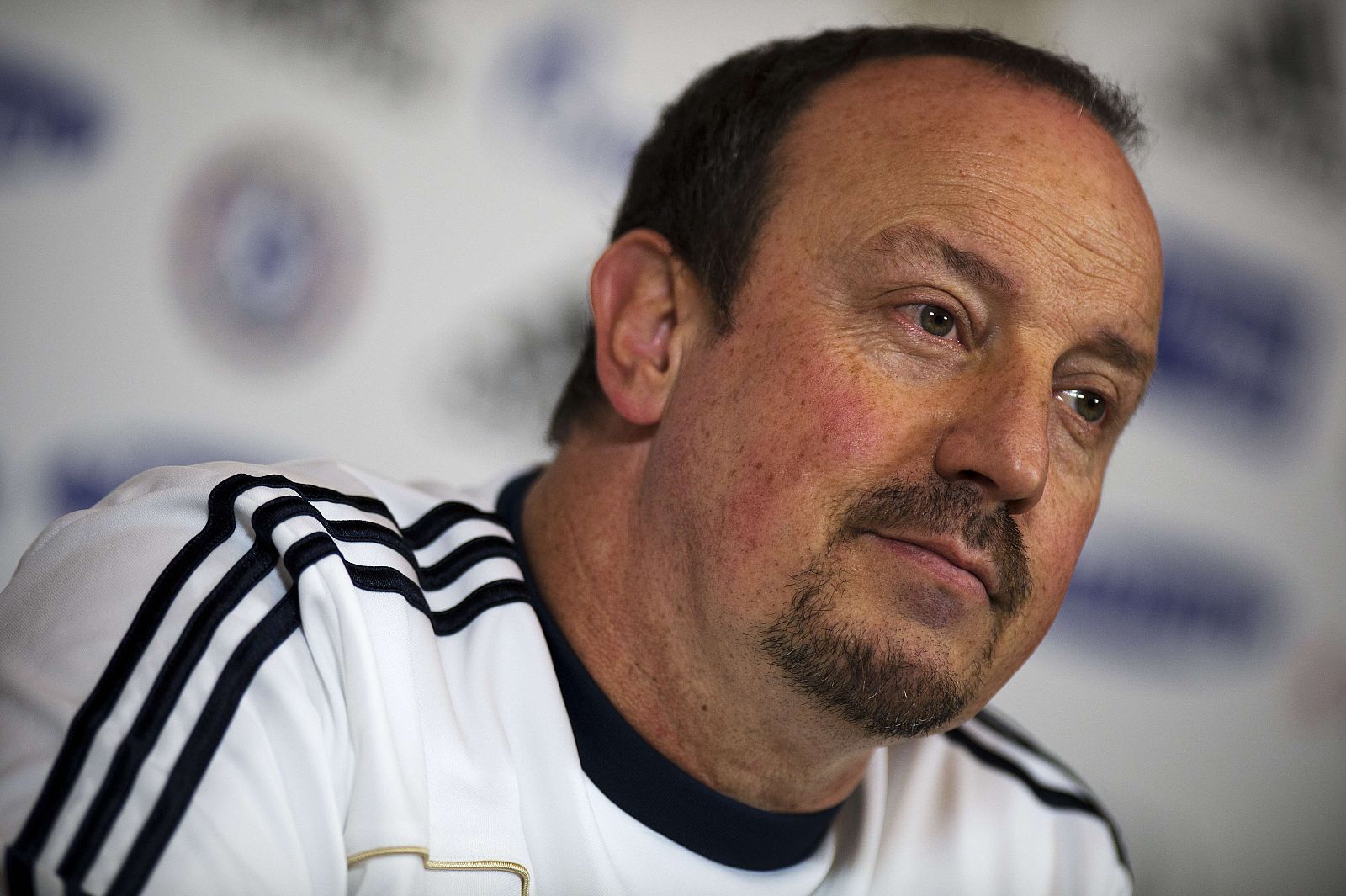 Rafa Benítez, entrenador del Chelsea, durante una rueda de prensa