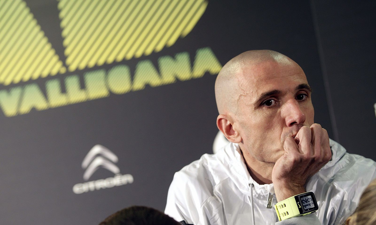 El atleta Chema Martínez, durante la presentación de la San Silvestre Vallecana