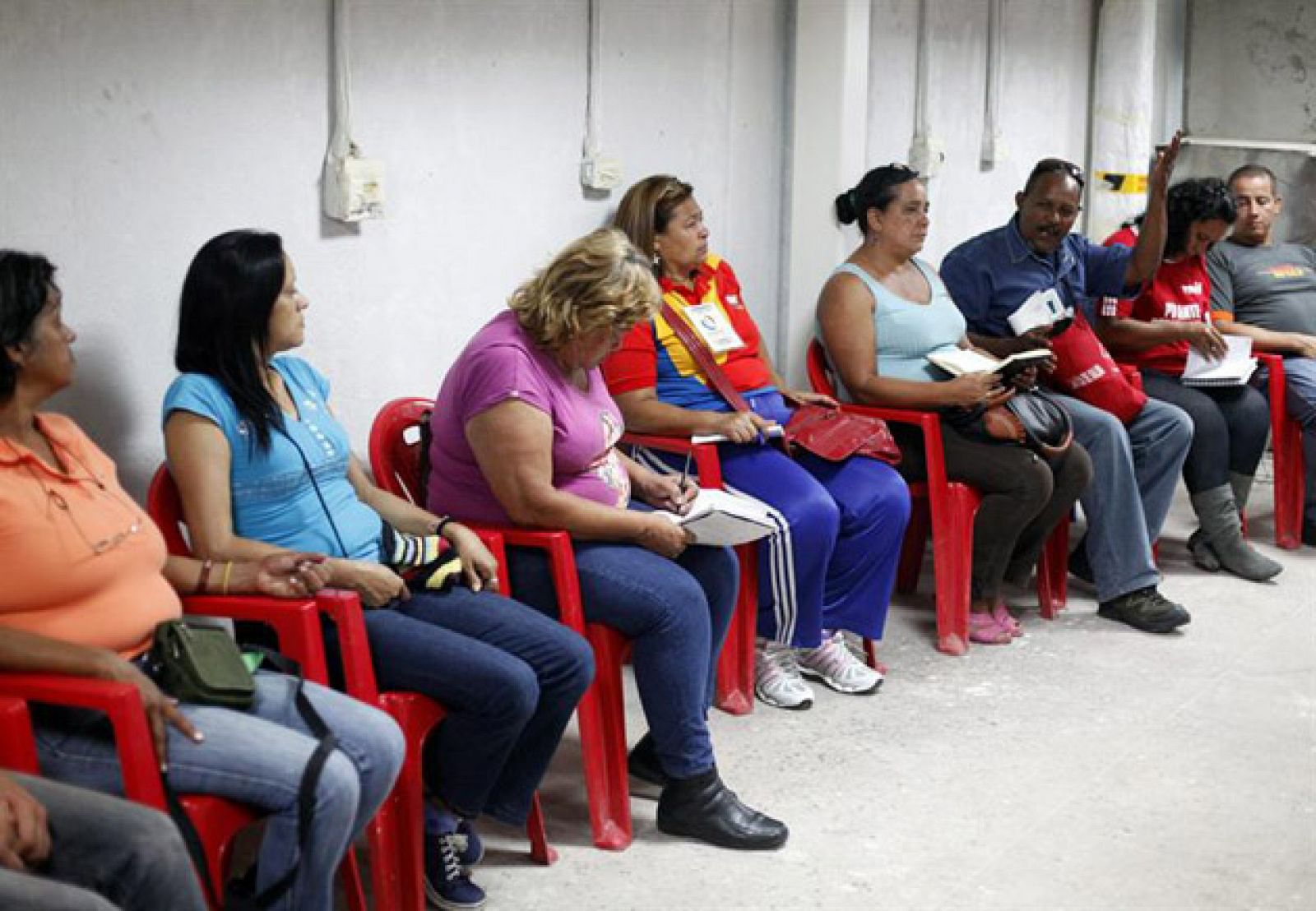 Una asamblea de una comuna en un barrio de Caracas hace unas semanas.