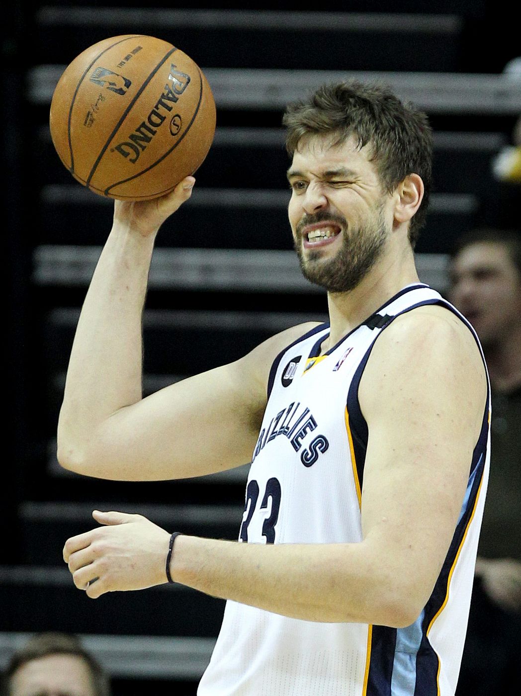 Marc Gasol en un momento del juego con su equipo los Grizzlies de Memphis