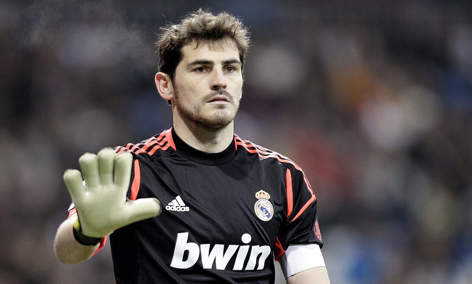 El portero del Real Madrid Iker Casillas, durante el partido de vuelta de los octavos de final de la Copa del Rey ante el Celta de Vigo.