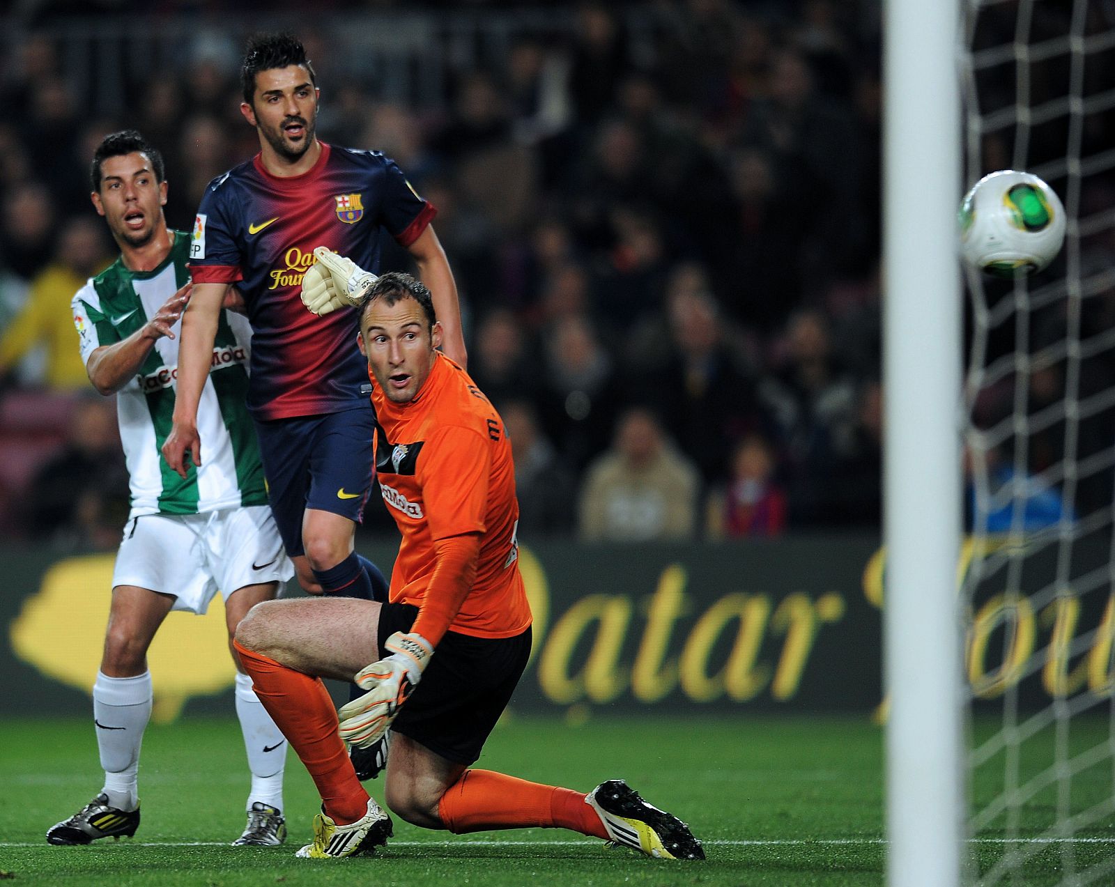 Gol de Villa en el Barcelona - Córdoba