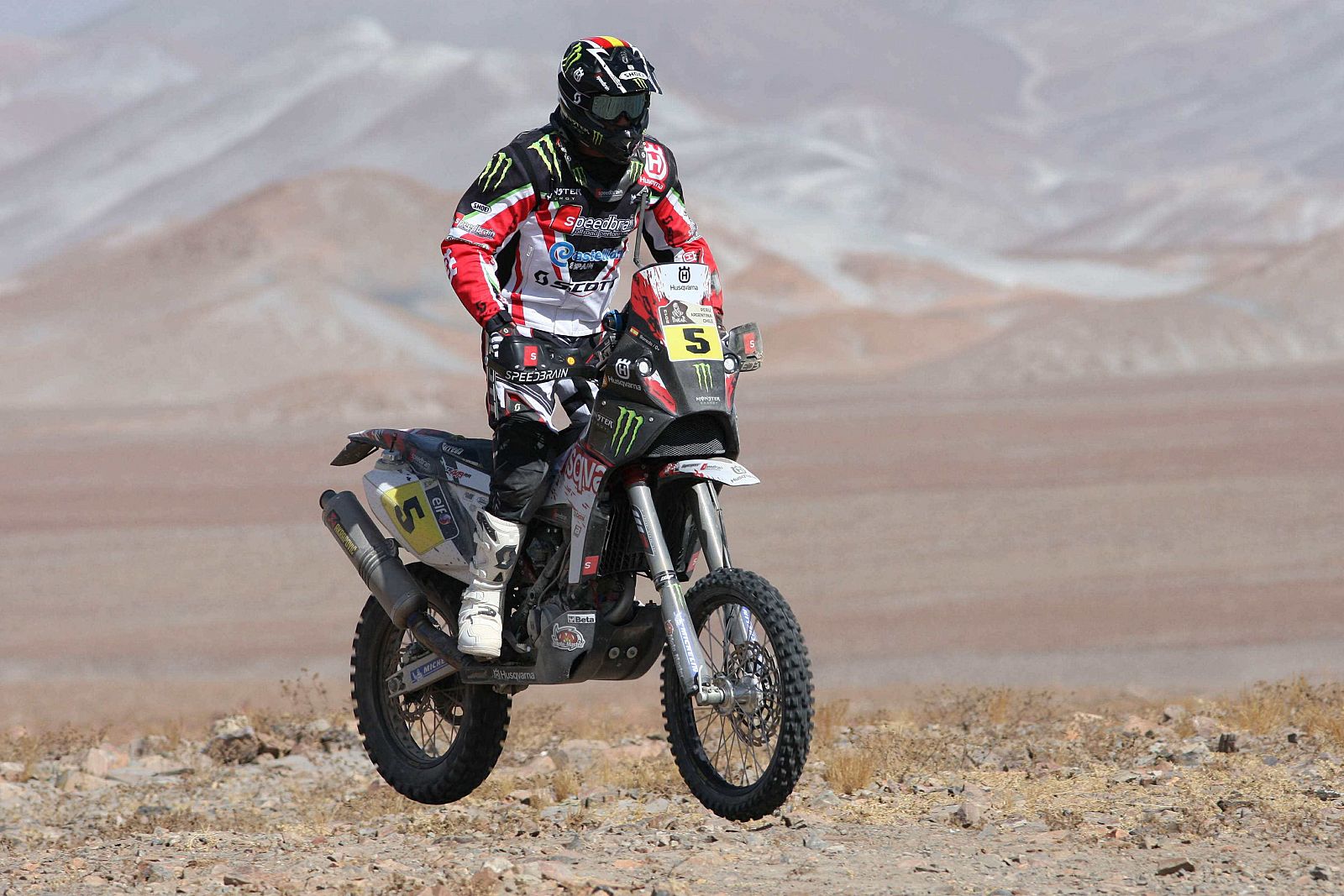 El motociclista español Joan Barreda durante la pasada edición del rally Dakar.