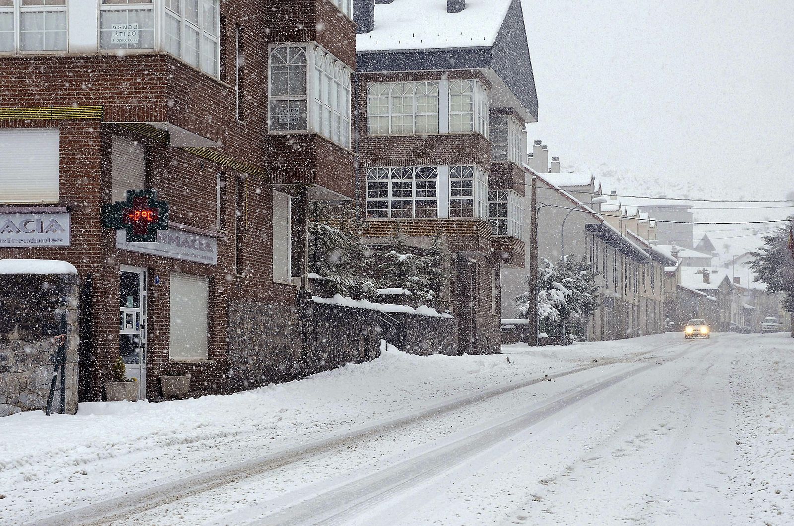 NIEVE EN PUEBLA DE LILLO (LEÓN)