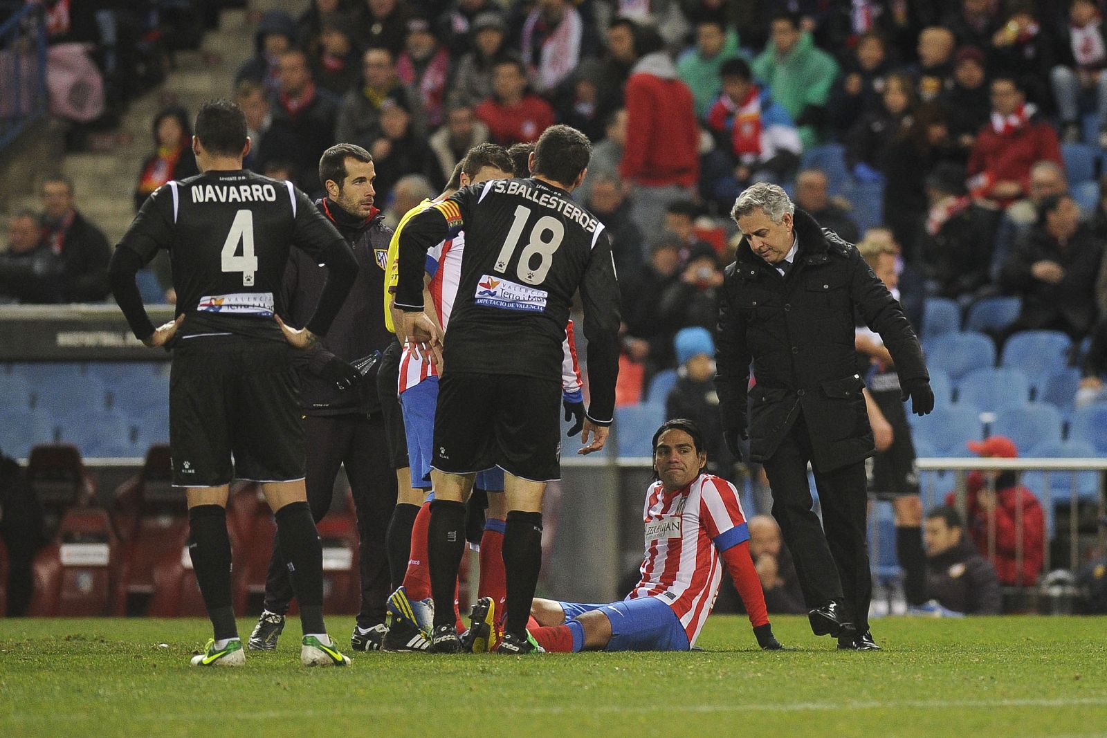 Lesión de Falcao ante el Levante