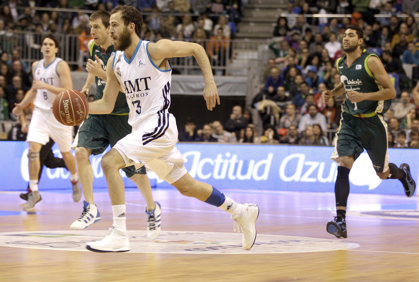 Sergio Rodríguez, base del Real Madrid, en el pasado encuentro de Liga Endesa frente a Unicaja