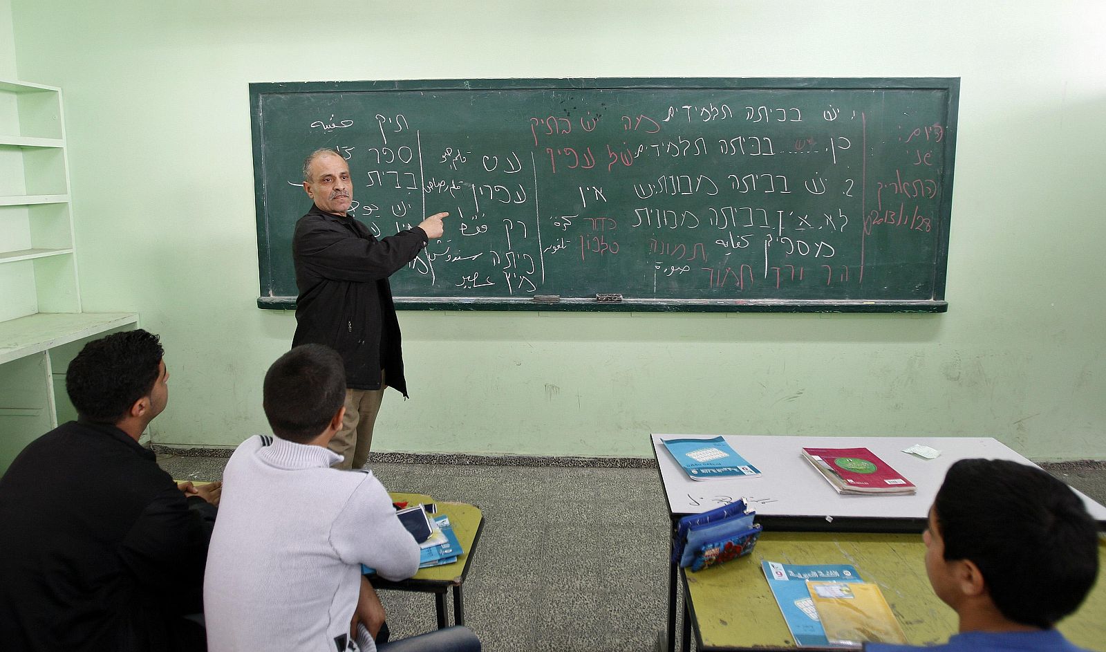 Clases de hebreo en Gaza