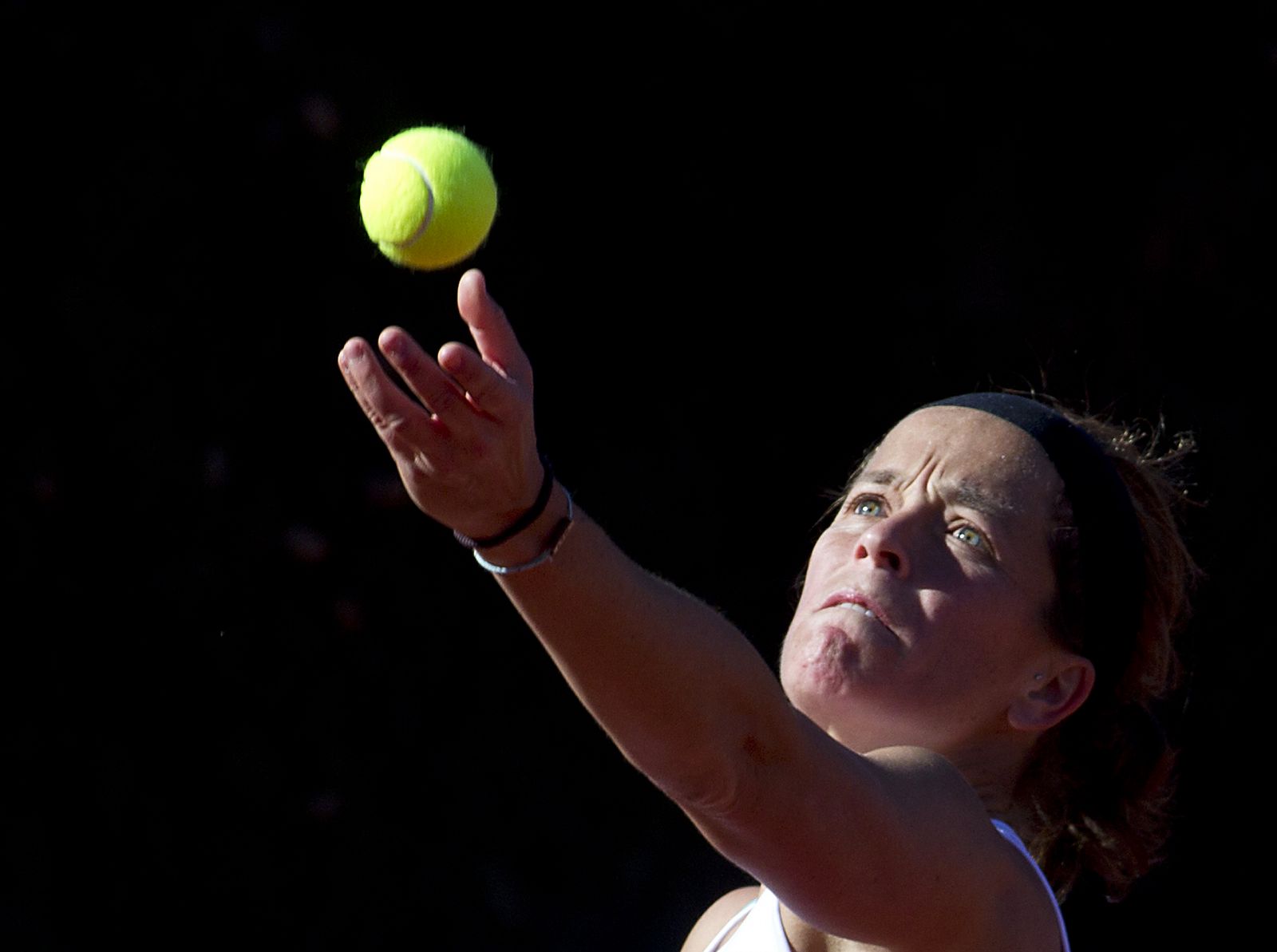 Lourdes Domínguez, en el partido contra Svitolina.