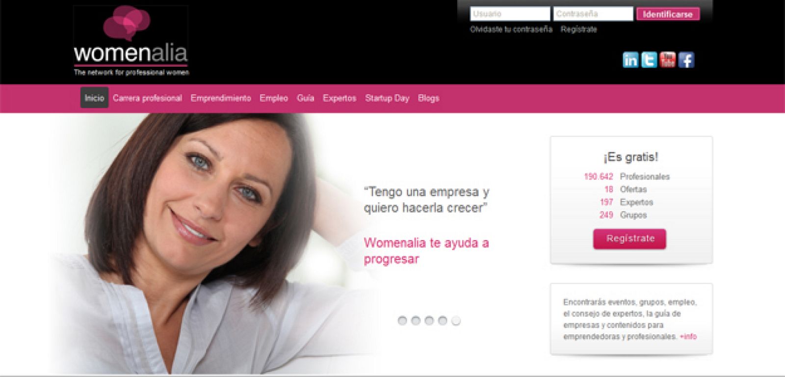 Womenalia, la red social de las mujeres profesionales