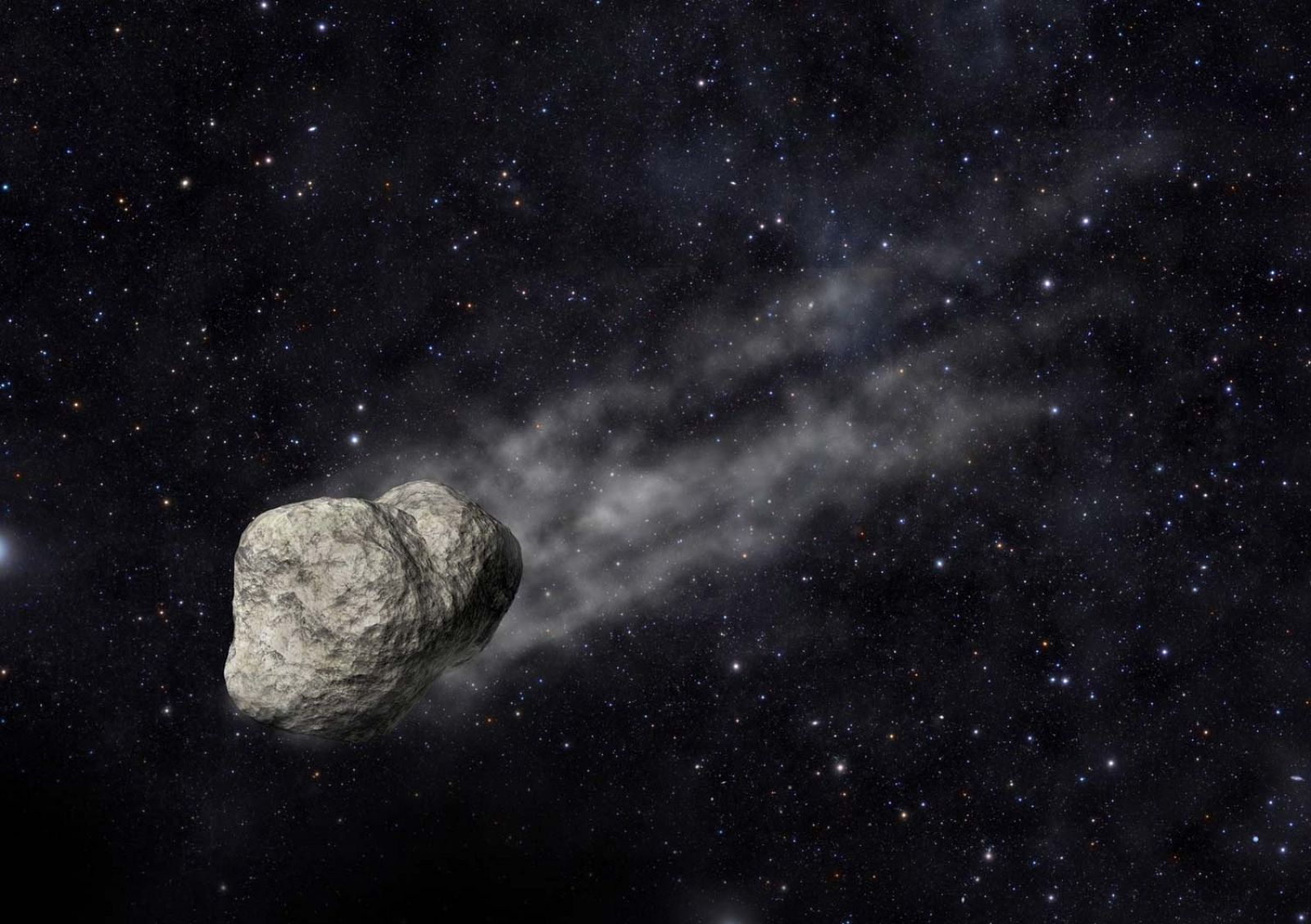 Representación artística del asteroide Gibbs
