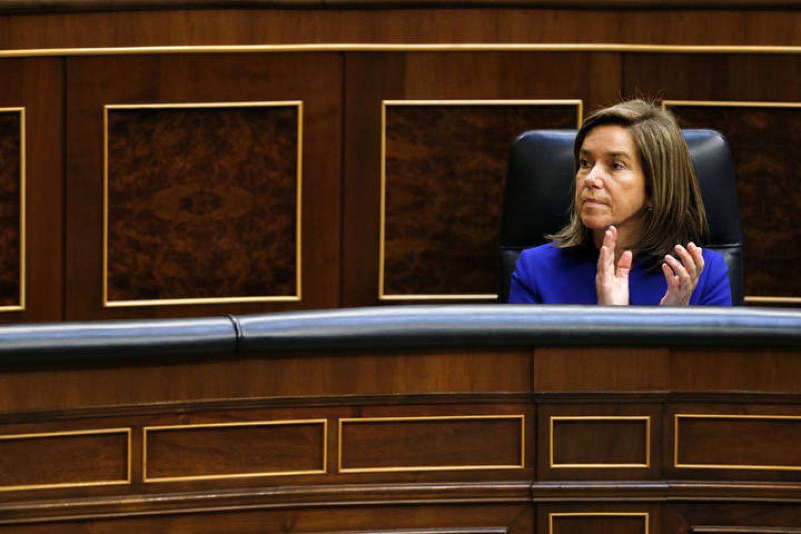 La ministra de Sanidad, Ana Mato, durante el debate del estado de la nación