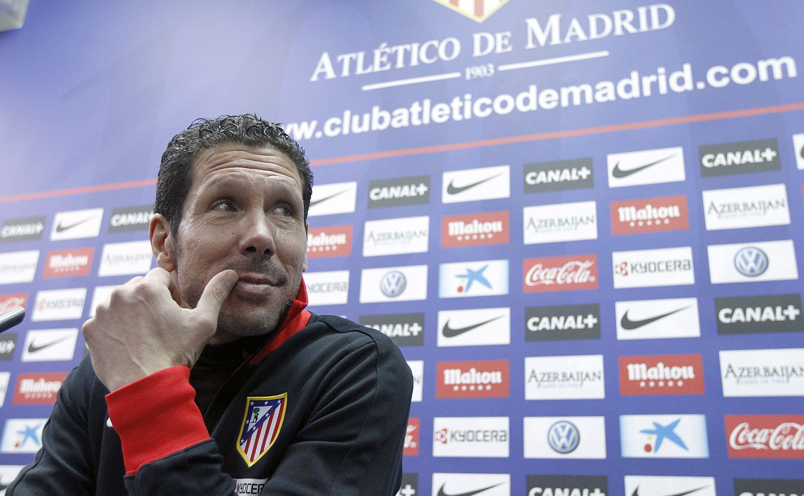 El entranador argentino del At. de Madrid, Diego Simeone.