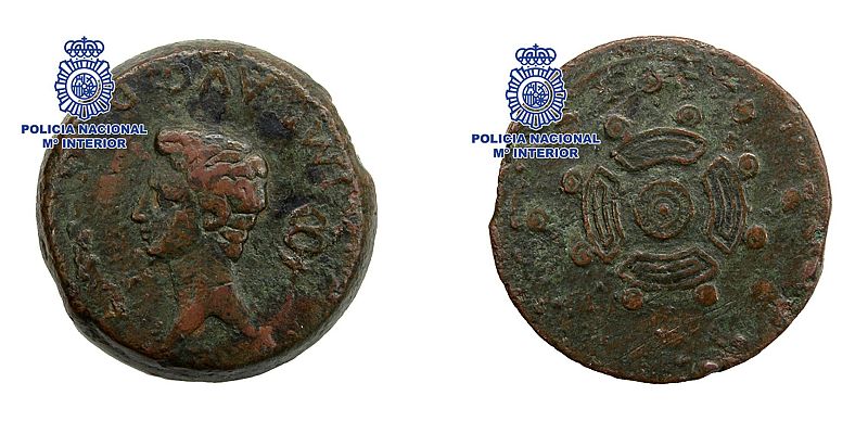 RECUPERADAS 867 MONEDAS IBERO-ROMANAS ROBADAS HACE UN AÑO A UN COLECCIONISTA