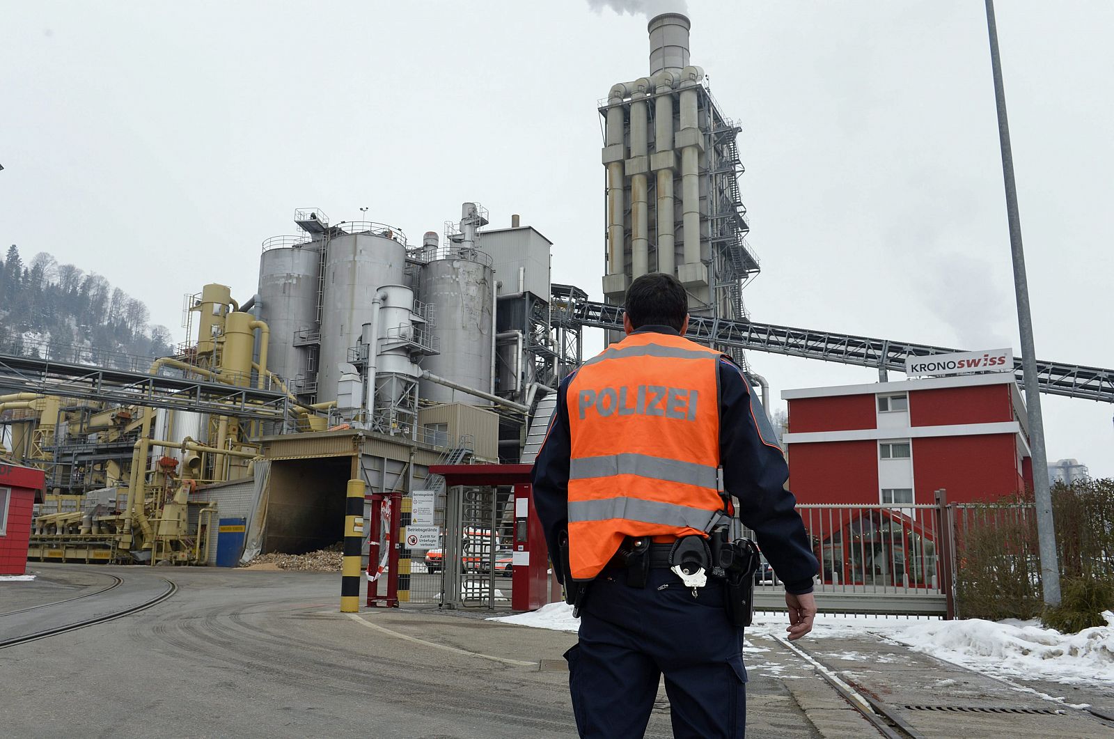 Fábrica en Menznau (Suiza) donde se ha producido el tiroteo.