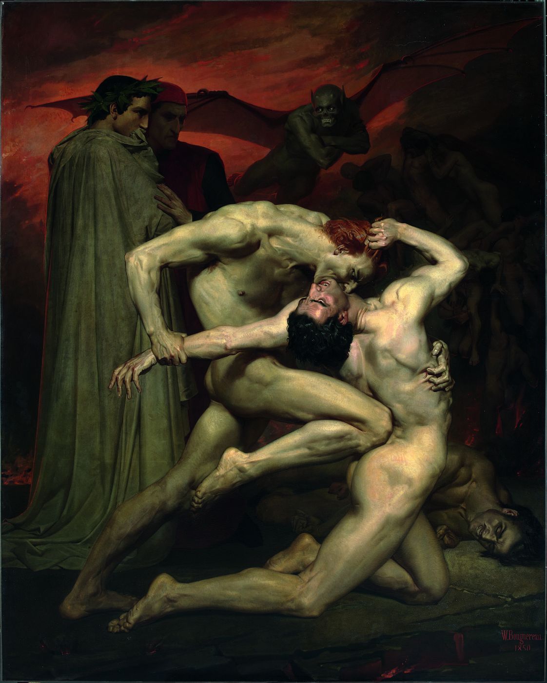 'Dante et Virgile aux enfers', de Adolphe William Bouguereau-