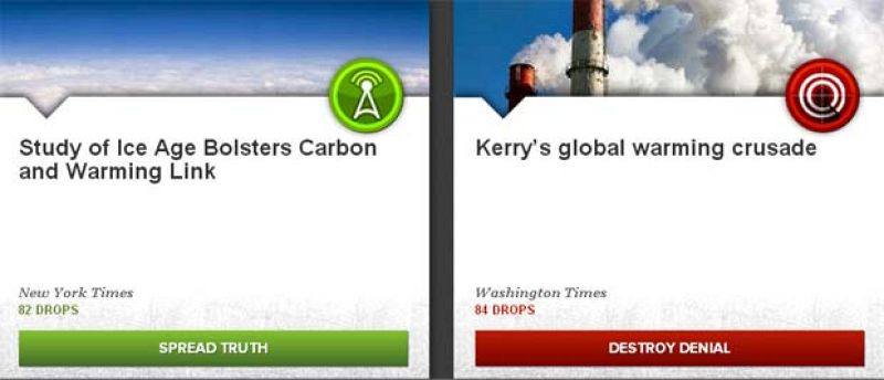 Reality drop destaca cada día noticias bien y mal argumentadas en su portada