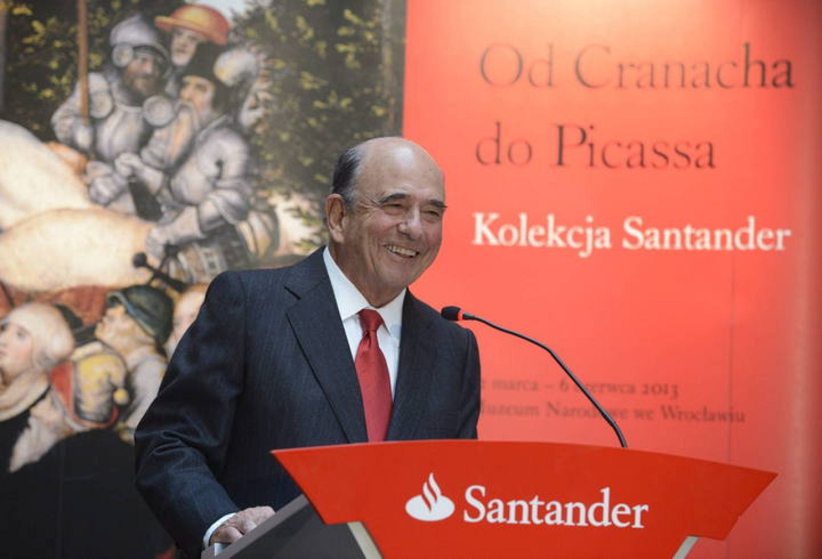 El presidente del Santander, Emilio Botín