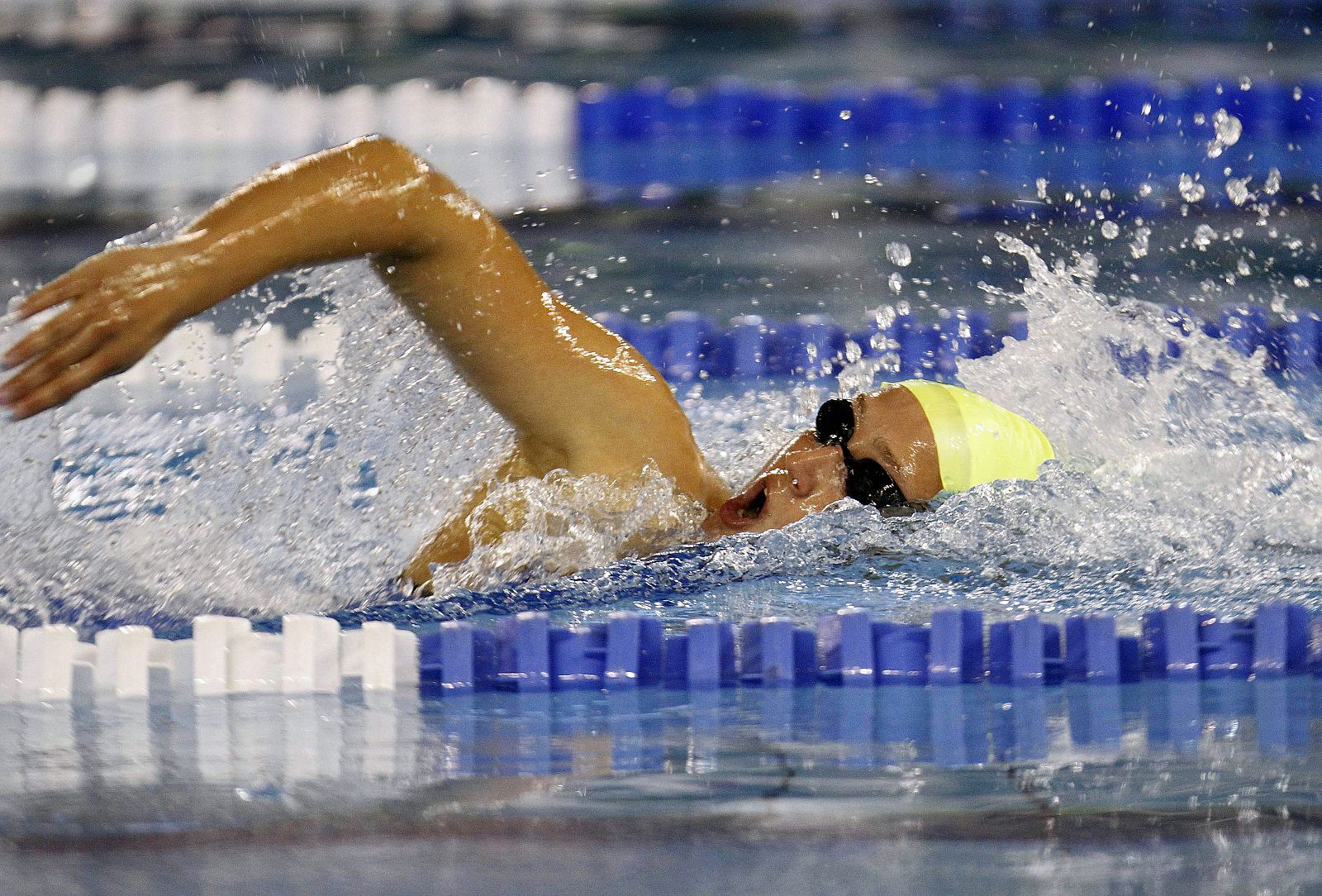 La nadadora Mireia Belmonte durante la prueba de 800 libres.