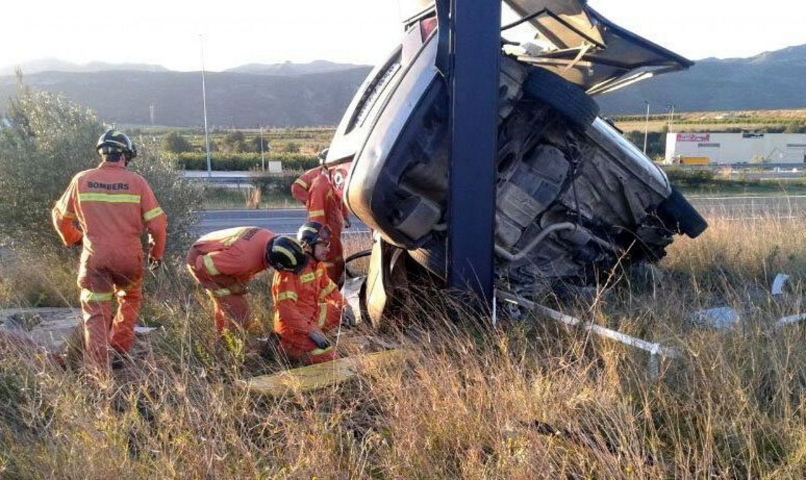 Accidente en la A-35 a la altura de la localidad valenciana de Montesa