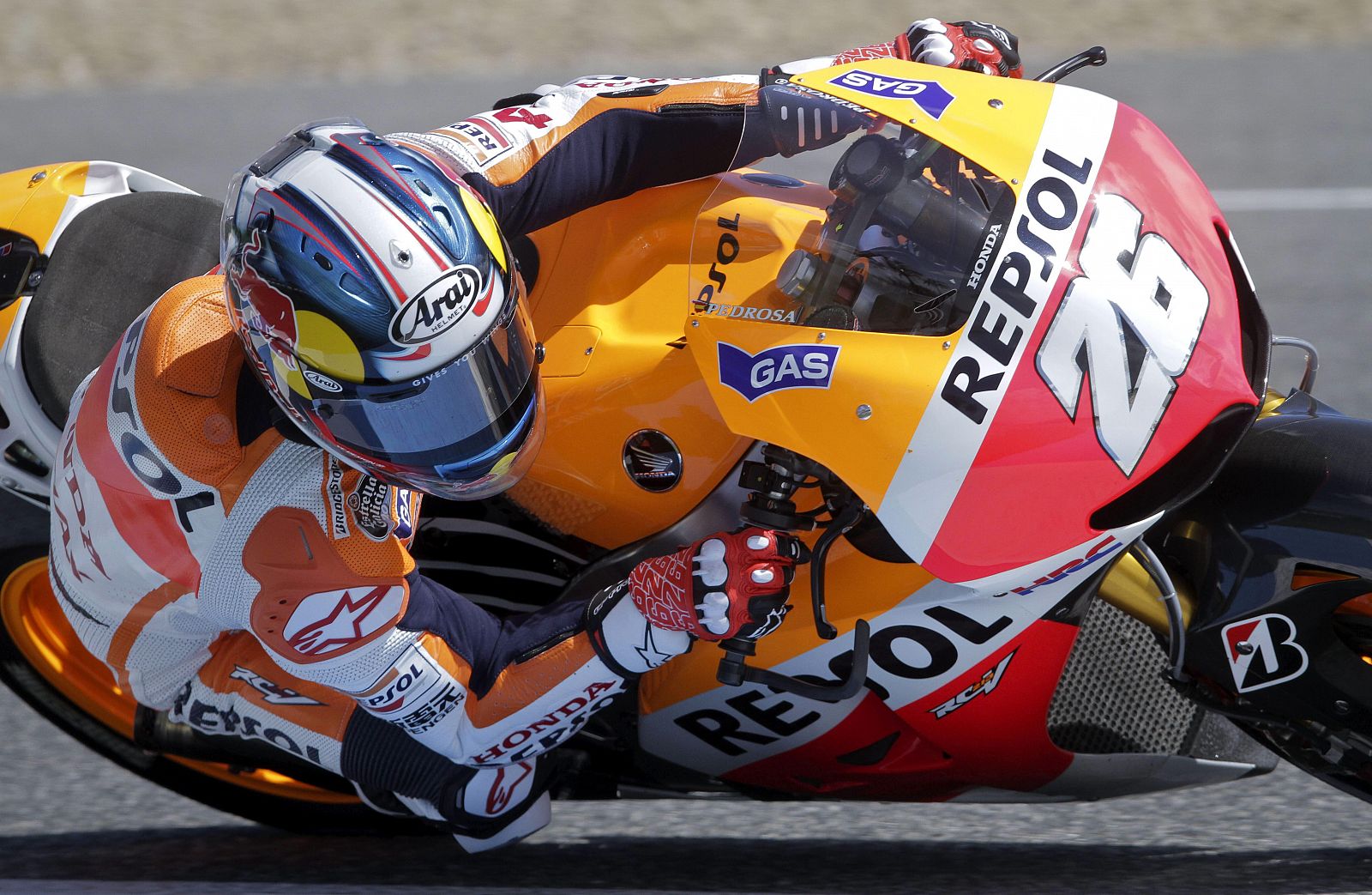 El piloto español Dani Pedrosa, del equipo Repsol Honda.