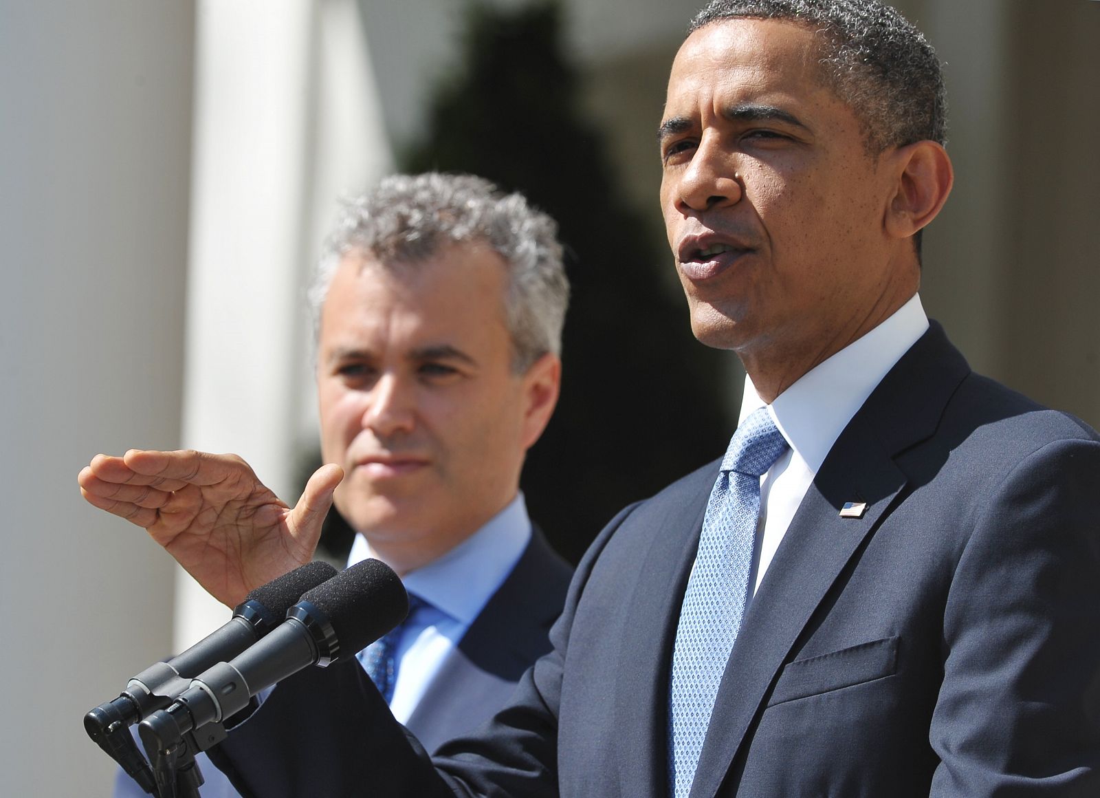 El presidente de Estados Unidos, Barack Obama, en la presentación del presupuesto para el año fiscal 2014 en Casa Blanca