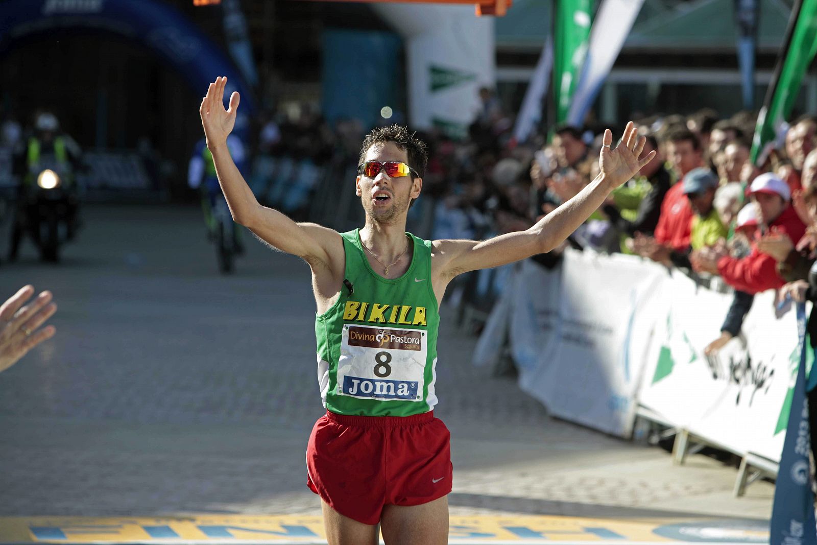 Javier Guerra tras proclamarse campeón de España de maratón