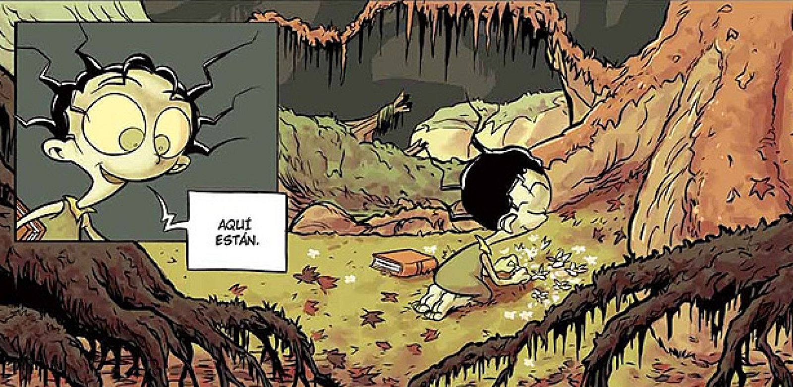 Viñeta de 'Andrea Hojarasca', de Álex López