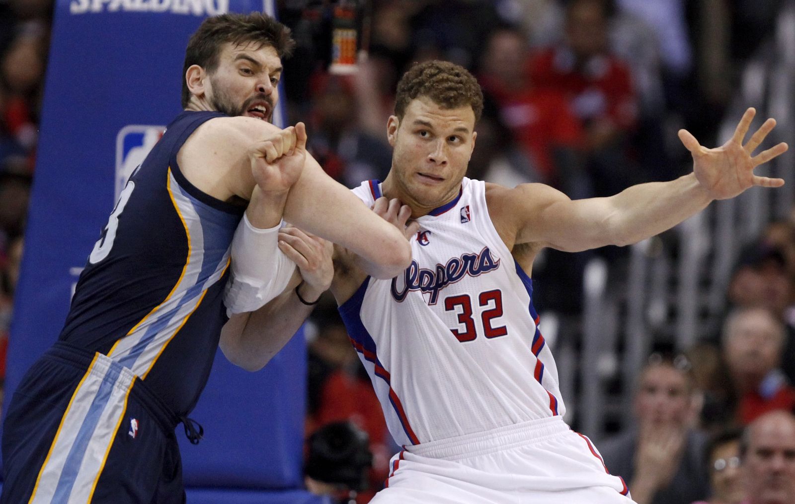 Marc Gasol ha sido premiado como mejor defensor del año por acciones como ésta