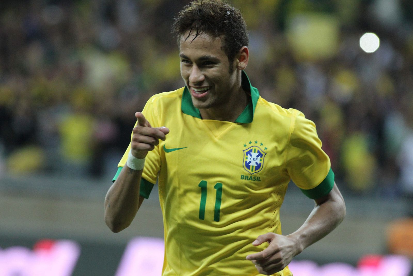 El jugador Neymar, en un partido con la selección de Brasil