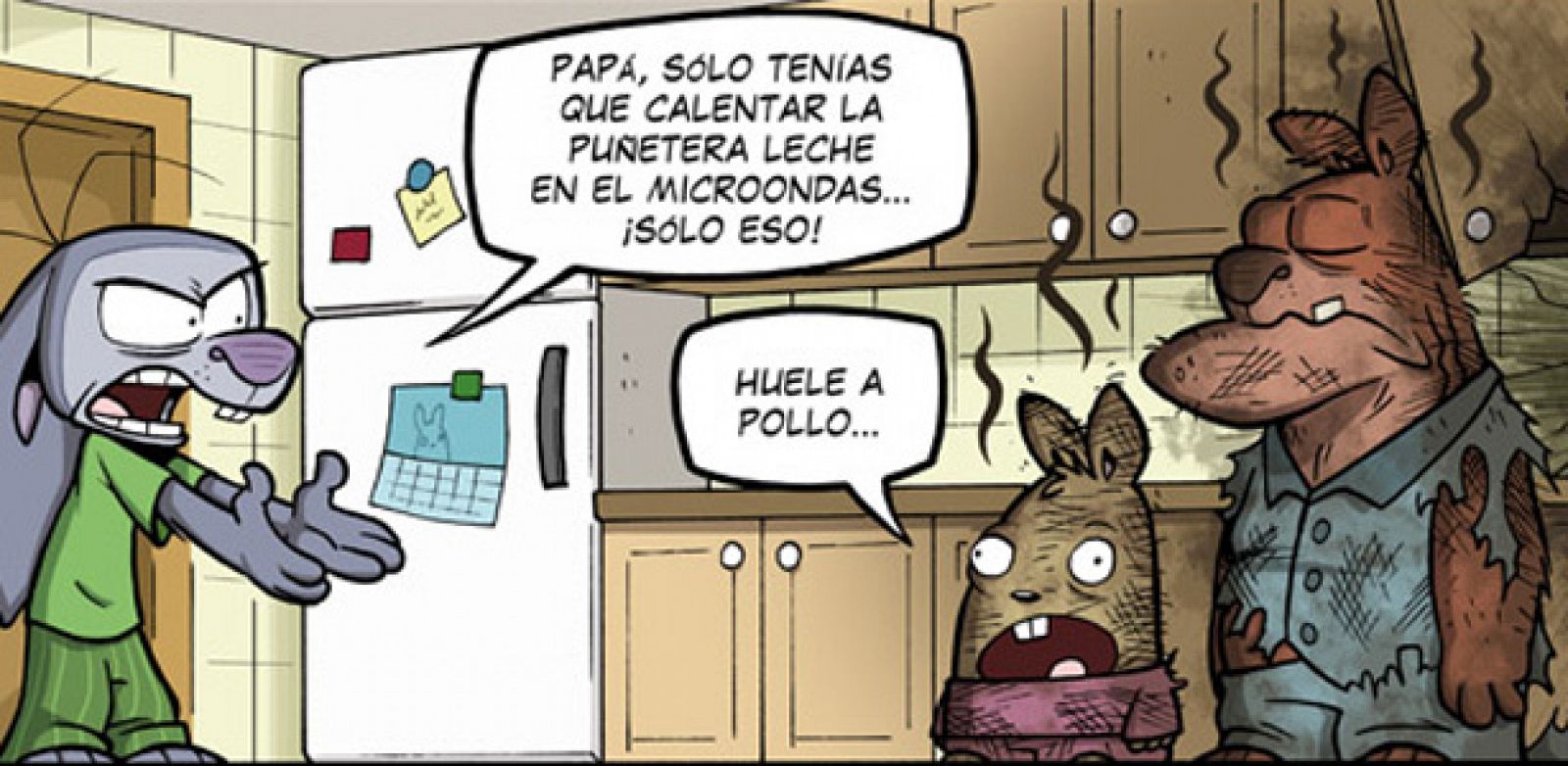 Viñeta de 'Conejo Frustrado', de Mike Bonales