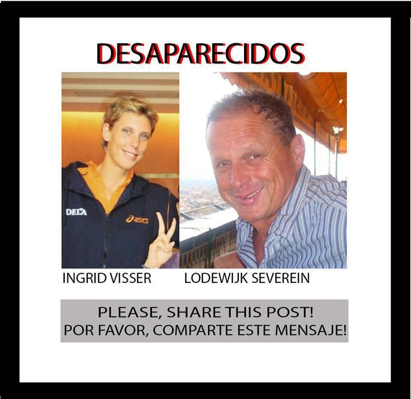 La exjugadora holandesa de voleibol, Ingrid Visser, junto a su pareja Lodewijk Severin